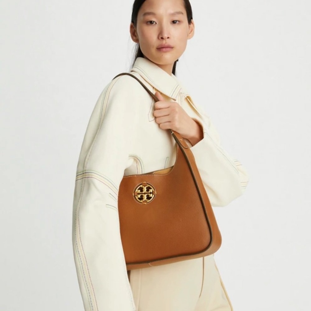 Tory Burch Miller Hobo Shoulder BagBlack Gem